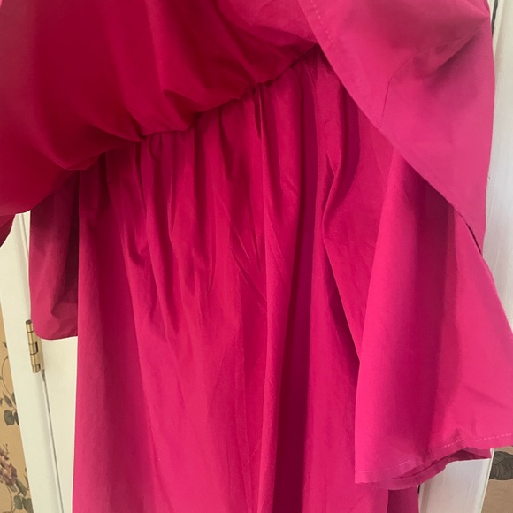 Ann Taylor Fuchsia Off-Shoulder Blouse - Picture 5 of 9